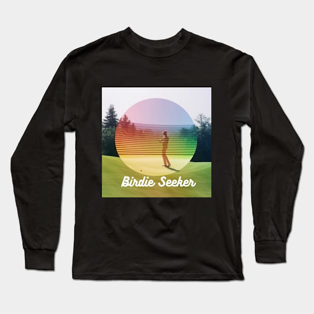 Birdie Seeker Golfing T Shirt Men Long Sleeve T-Shirt by Gstuntstore